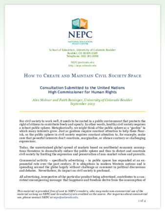 How to Create and Maintain Civil Society Space thumbnail