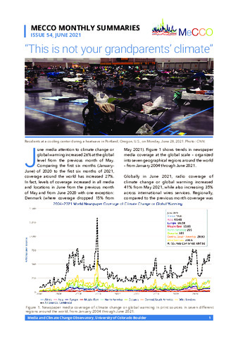Media and Climate Change Observatory Monthly Summary: This is not your grandparents’ climate - Issue 54, June 2021 miniatura