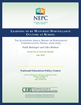 Learning to be Watched: Surveillance Culture at School thumbnail